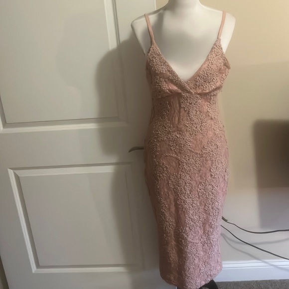 Patricia Dress in Mauve Pink